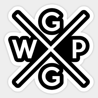 GGWP | Hipster Gamer's Cross Sticker